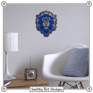 World Of Warcraft Alliance Magnetic Metal Wall Plaque!