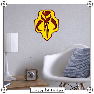 Mandalorian Metal Wall Plaque!