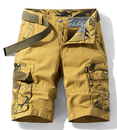 Miniatura: Trendy Loose Five-Point Overalls Shorts for Men