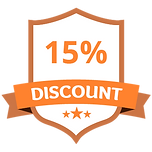 15% Discount Orange