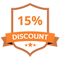 15% Discount Orange