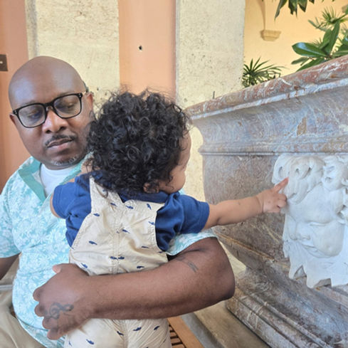 When your 9-month-old connects with 16th-century art before he can even say 'culture' — Vizcaya is doing the soul work.