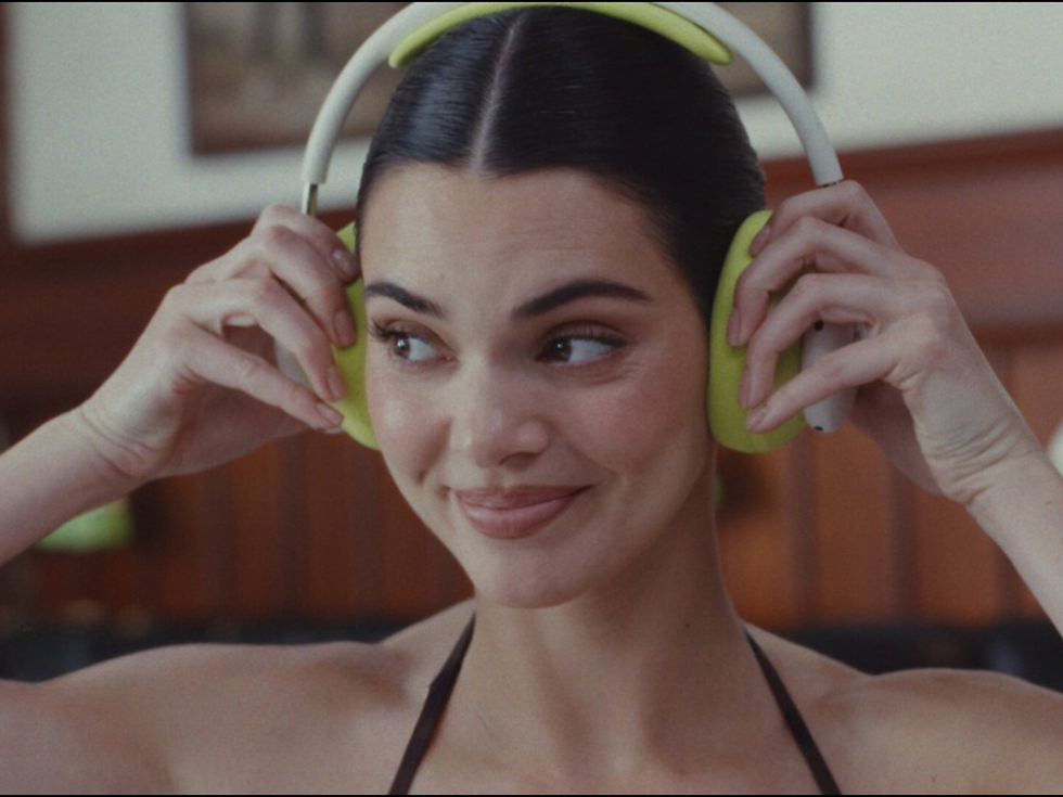 Kendall Jenner appeared in the launch campaign for Beats 360, continuing the increasingly blurry relationship between celebrity, creator, model, and marketing distribution channel. The campaign puts Jenner at the center of Beats’ new headphone push, using her cultural reach to introduce the product as something closer to a lifestyle object than another piece of electronics.