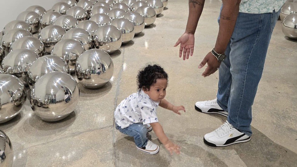 This editorial follows Dennis—self-described “immersive art extremist”—and his family as they toured Superblue Miami and the Rubell Museum. Through the reactions of their one-year-old son, the piece contrasts immersive, sensory-driven installations with provocative contemporary art, revealing the tension between instinct and interpretation. The experience also reflects on the visionary creatives behind Superblue, who connect to Beyoncé’s Renaissance World Tour and the Sphere in Las Vegas. (Full galleries included)