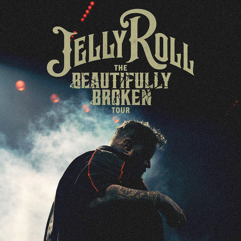 Jelly Roll, the Nashville-born artist, is continuing his meteoric rise in 2024 with his "Beautifully Broken Tour," taking his raw, soul-bearing lyrics across the U.S. through November.