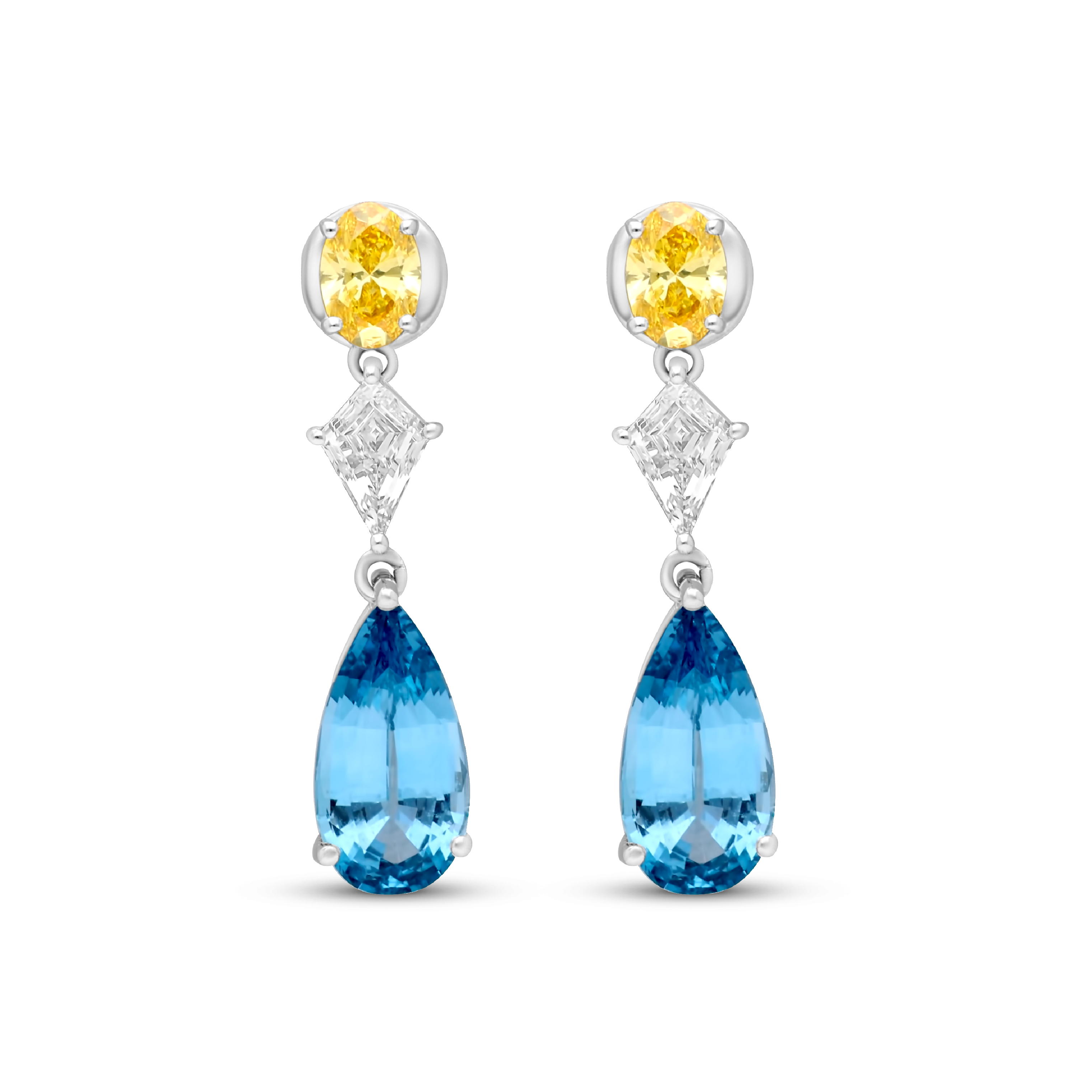 The Spinel & Diamond Drops Earrings