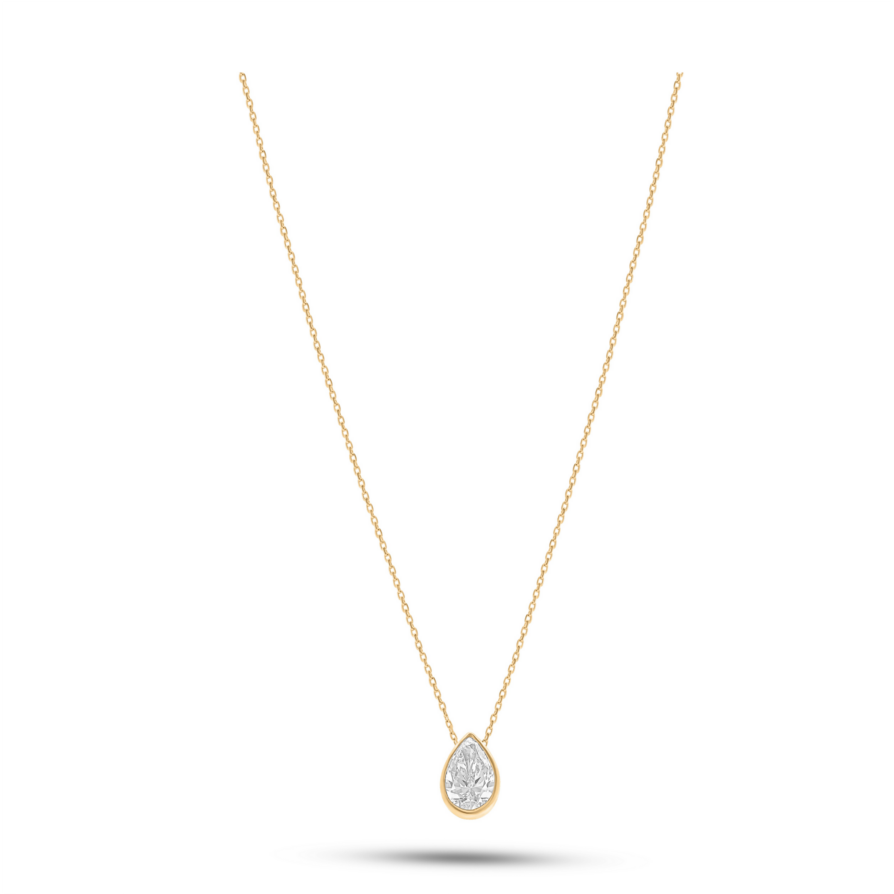 The Classic Pear Solitaire Diamond Pendant