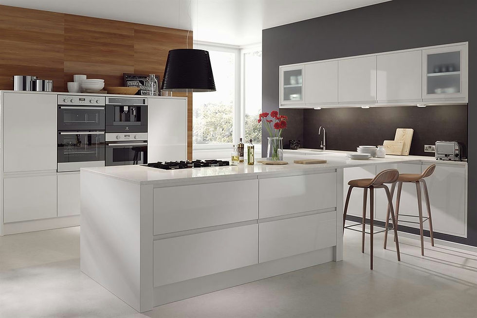 Opus High Gloss White Kitchen