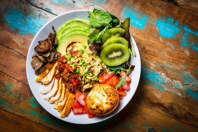 Arranged Food and Objects