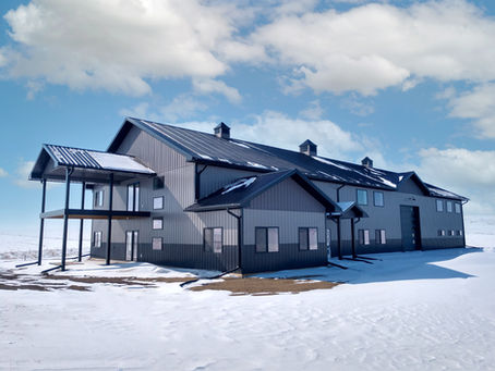 A Gingerich Structures Barndominium in the Winter