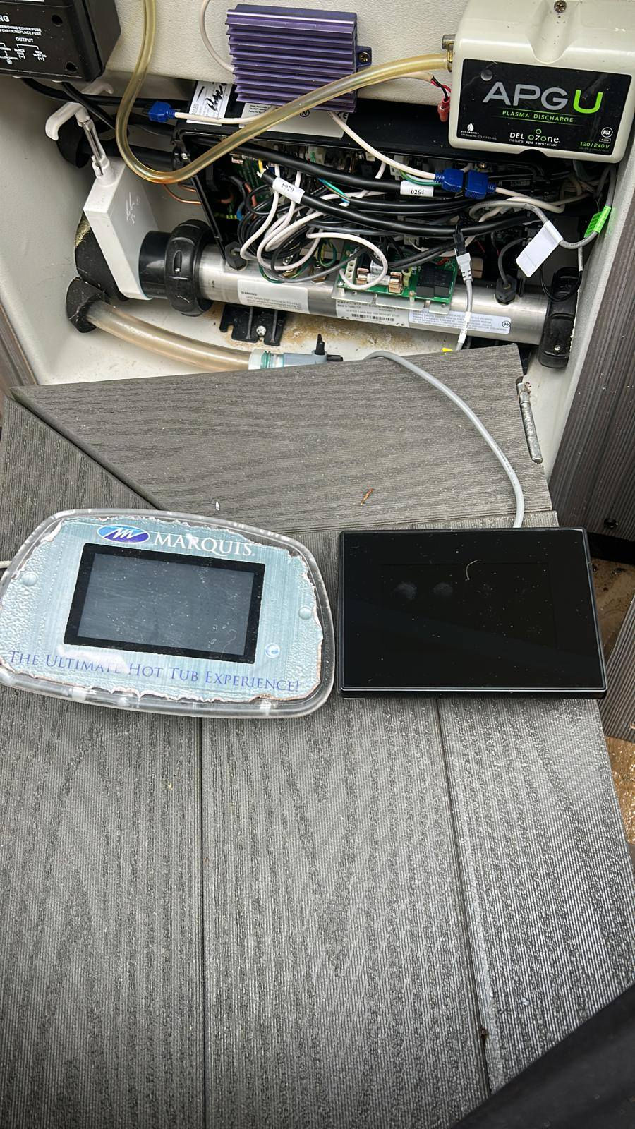 Hot Tub Repair in Worcester – Faulty Touch Screen Controller Replaced with a new Updated Version