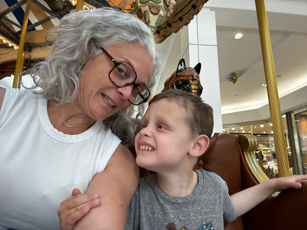 Angela Greenewald and her son Sammy