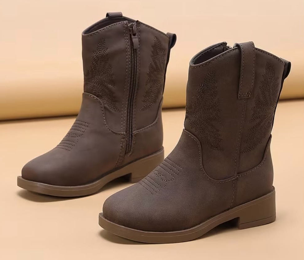 chocolate brown boots size infant 19 to big kid 34