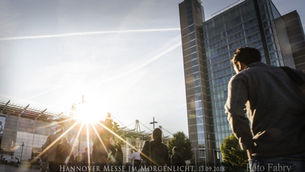 Hannover Messe am Morgen