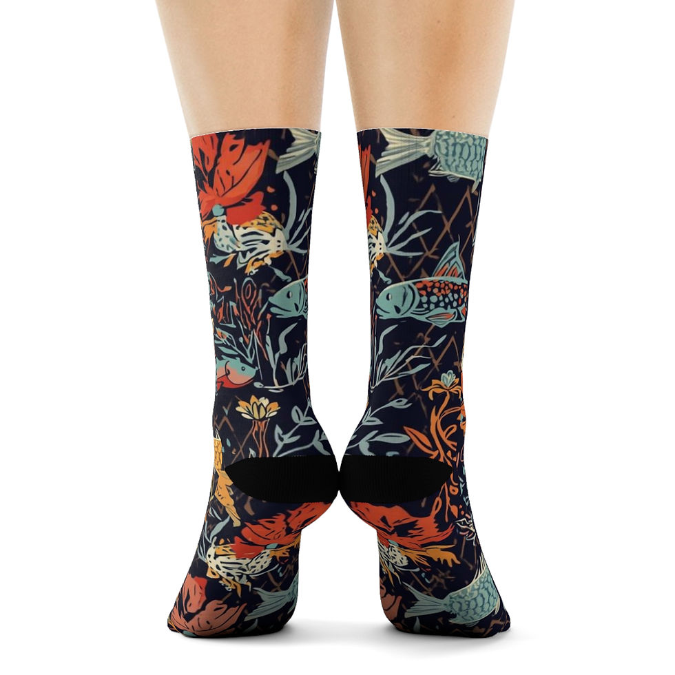 Thumbnail: Floral Koi Socks 