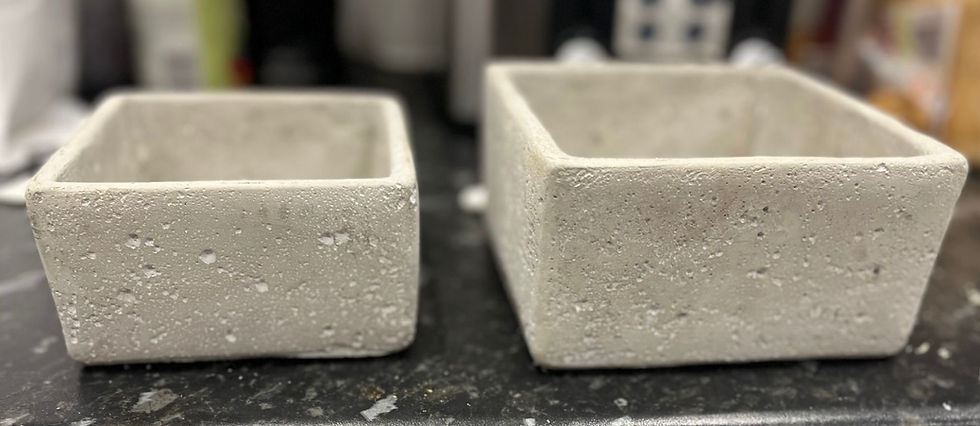 Thumbnail: Small Square Concrete Candle 
