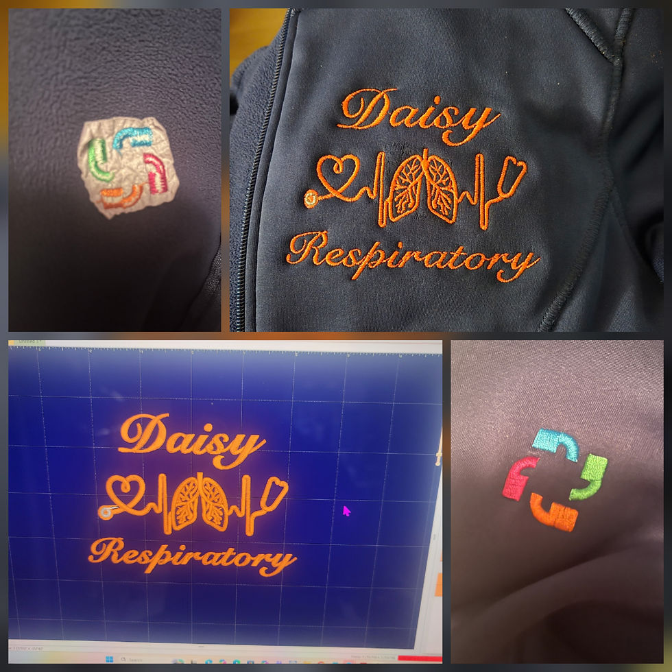 Thumbnail: Nurse name and stethoscope embroidery 1