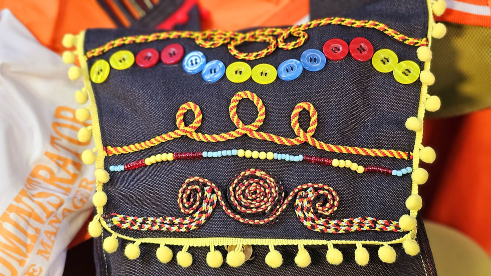 Thumbnail: Crossbody Bag Hitam Boho