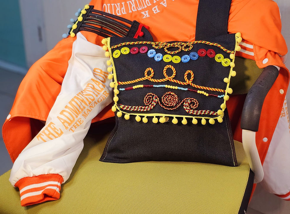 Thumbnail: Crossbody Bag Hitam Boho