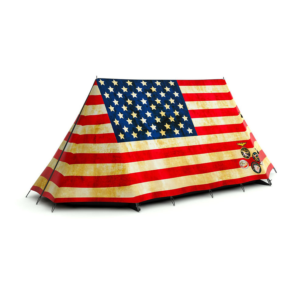 Miniatura: Old Glory 2 Person Camping Tent MINIMAL COLLECTION 000010246