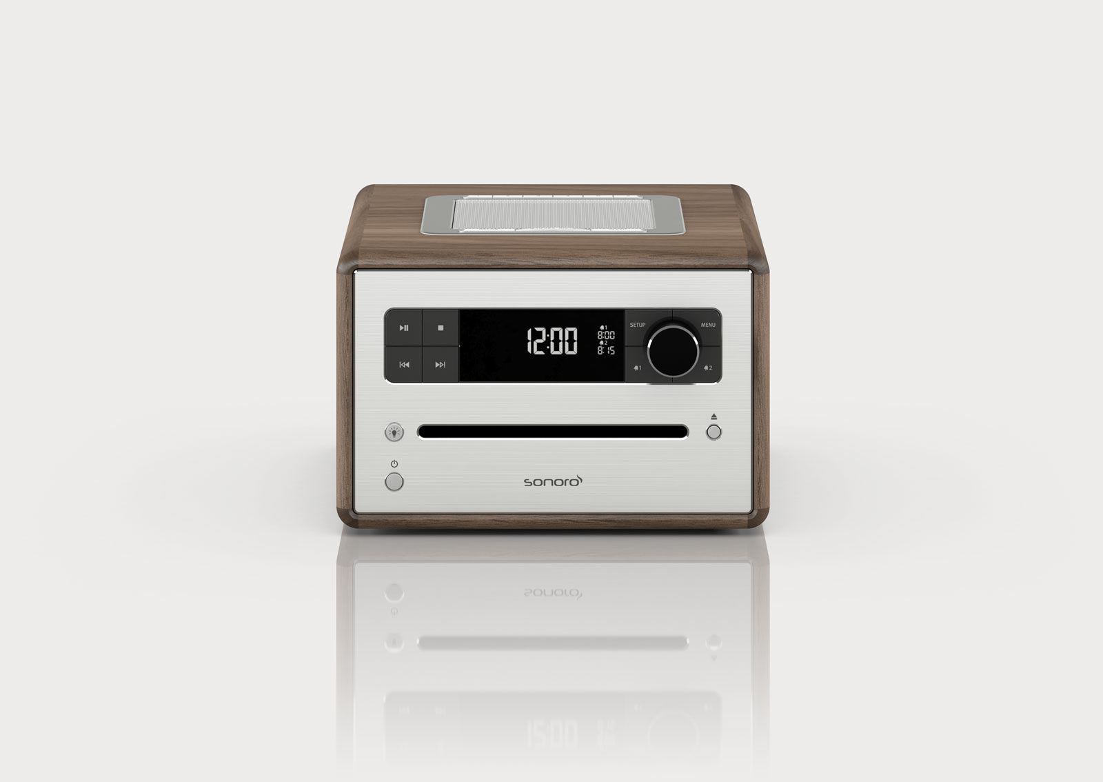 DAB Radio And CD Player - MINIMAL COLLECTION 000077 CD 2 Walnut