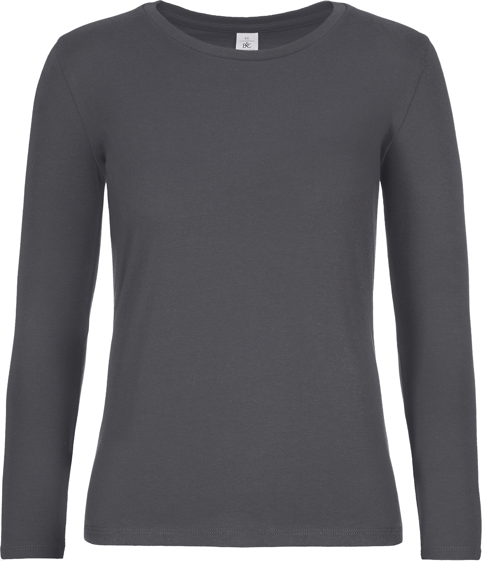 Miniature : Tee-shirt Femme Col Rond Manches Longues -Haute Qualité