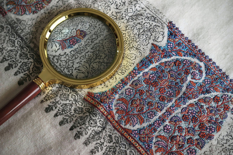 SIlk Sozni Kashmir Pashmina