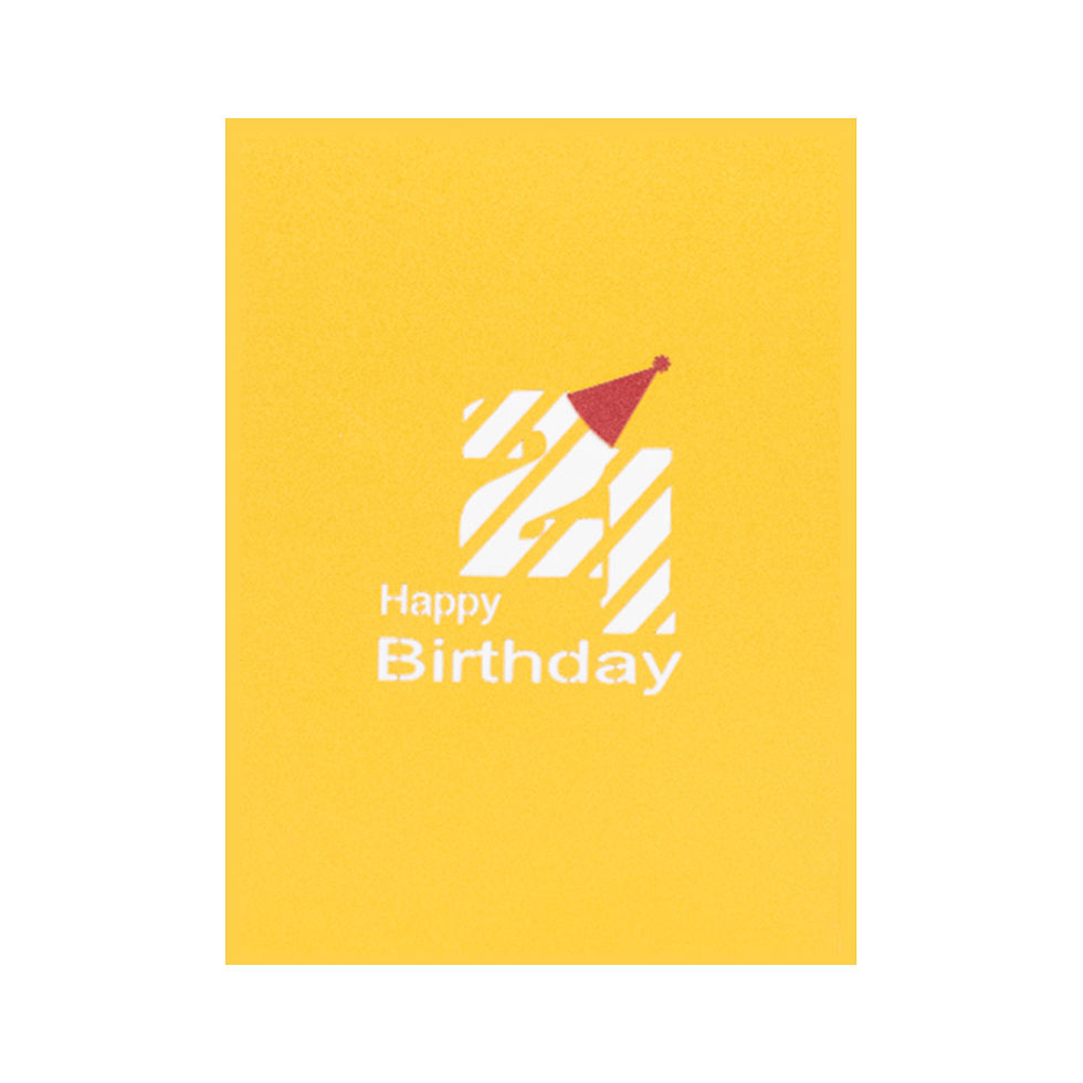 Thumbnail: Happy Birthday Number Age 21st pop up card
