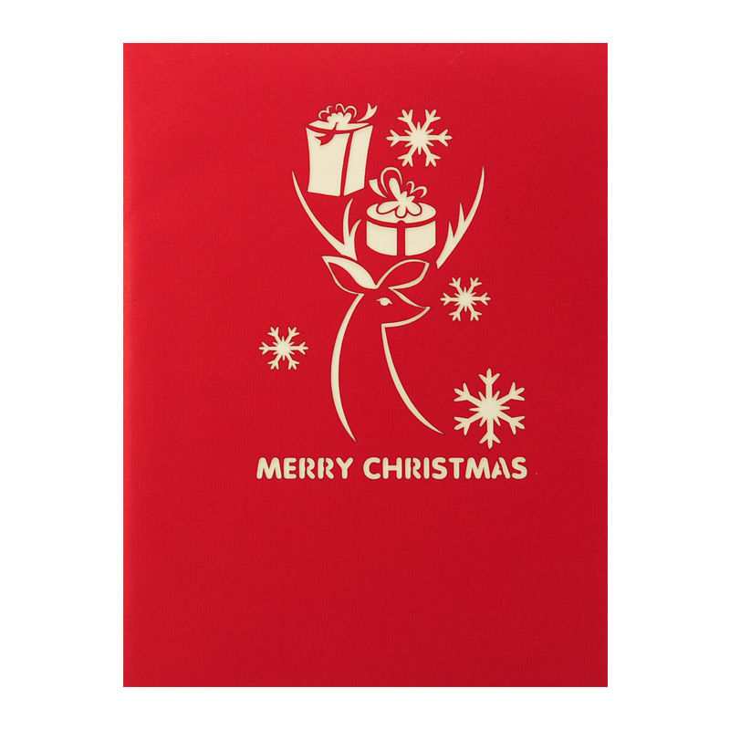 Thumbnail: Holiday Reindeer Pop Up Card