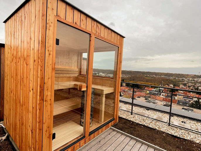 Exteriérová sauna, venkovní sauna STROM DO DOMU