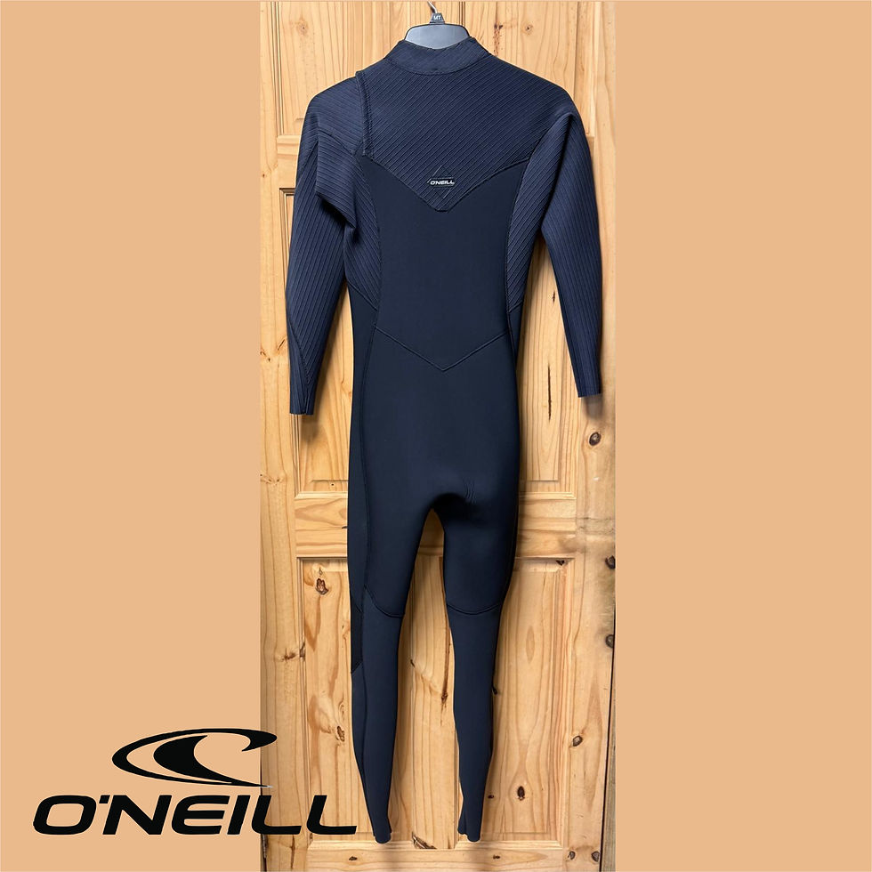 Front Zip 3/2+mm O'Neill hyperfreak wetsuit in black/black