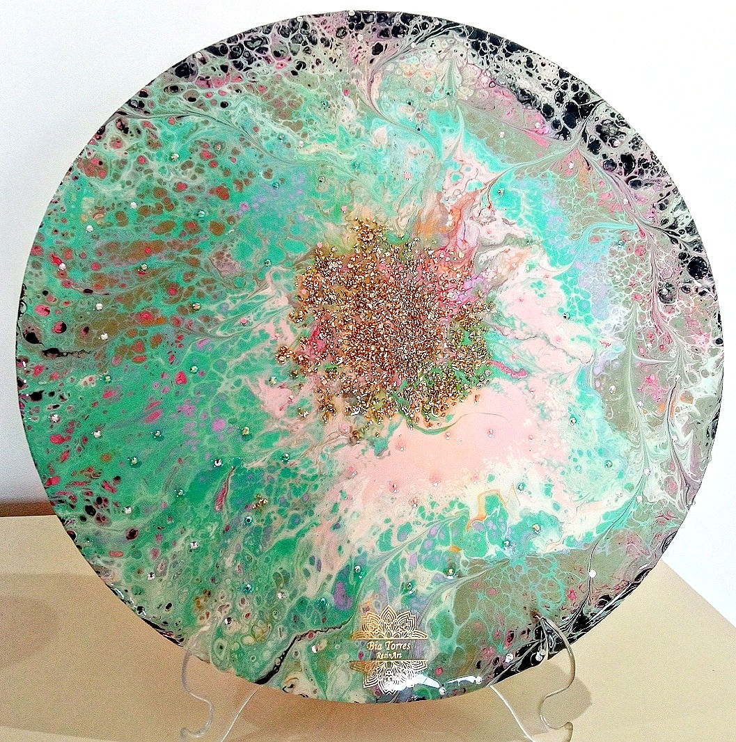 Placa Decorativa Multicolor 