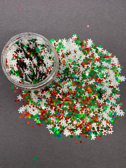 Thumbnail: Jingle All The Way || Dot Holo Glitter || Snowflake Shaped Glitter ||