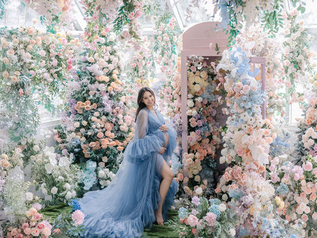 Toronto Maternity Shoot Best In-Studio Floral Theme