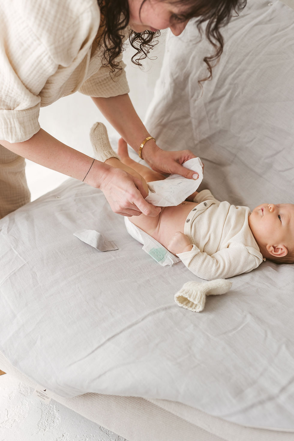 Thumbnail: Linen swaddle wrap Shadow Gray/Thunder Gray