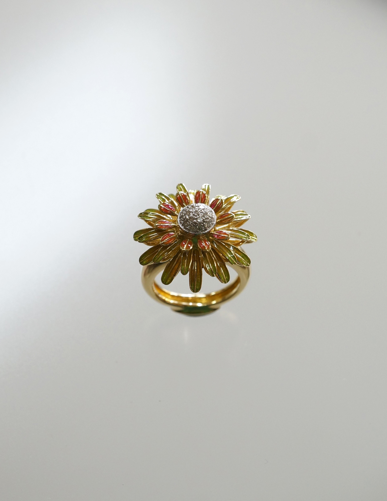 タンポポ basse-taille enamel