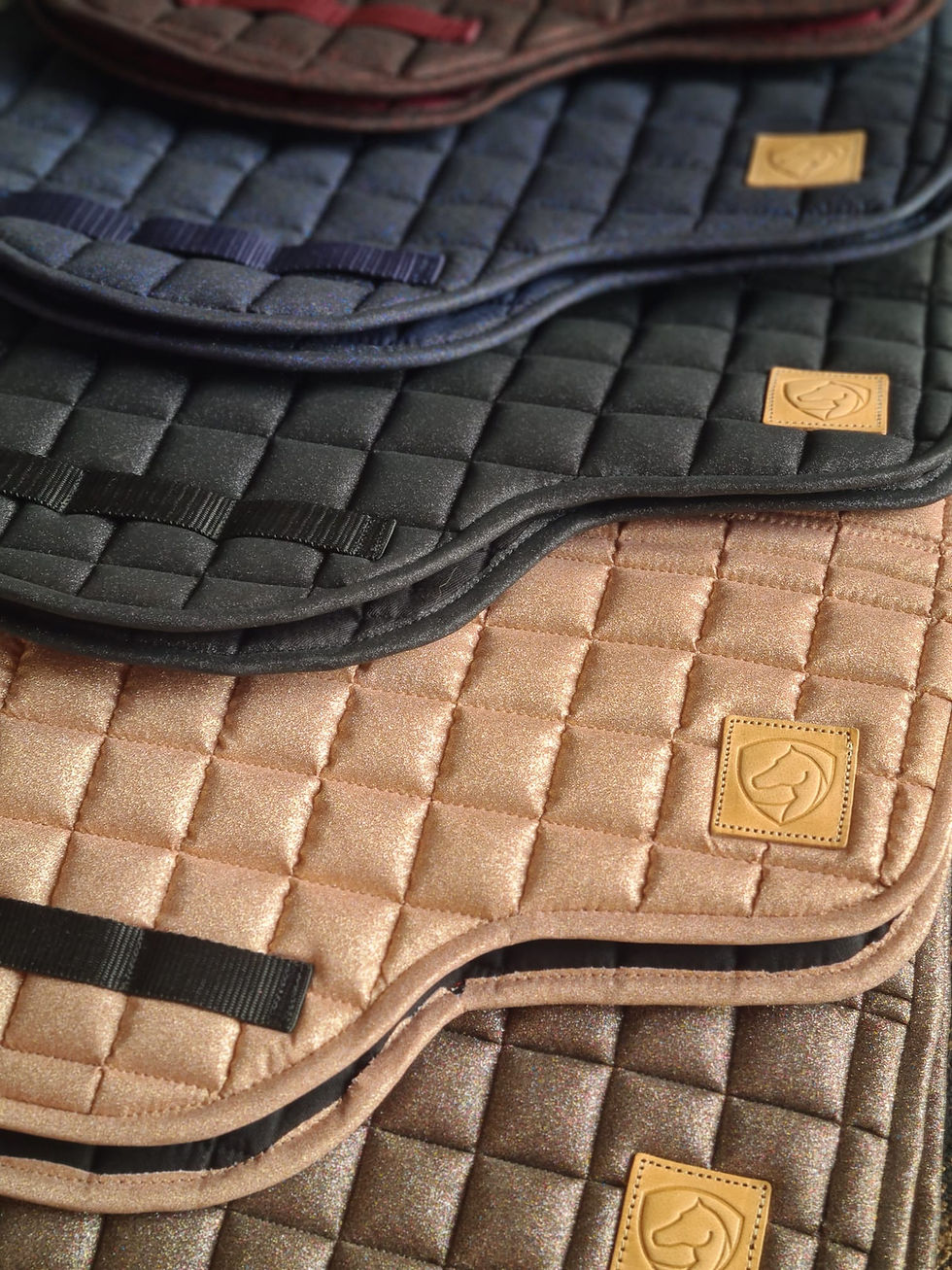 Thumbnail: EDIX 8-pocket kids Dressage saddle Pad "Glamour Collection"