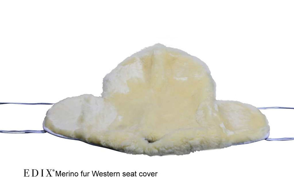 Thumbnail: EDIX Sheepskin Western Saddle Seat Saver