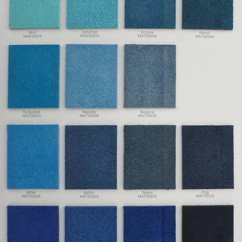 Suede colours: real suede 2