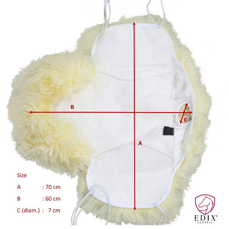 Thumbnail: EDIX Alvin Western Sheepskin Seat Saver