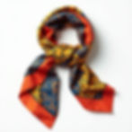 Patterned Silk Scarf