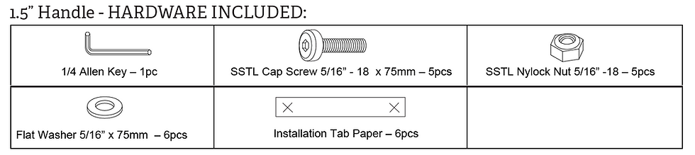 Thumbnail: Slide-In Handle Hardware Kit