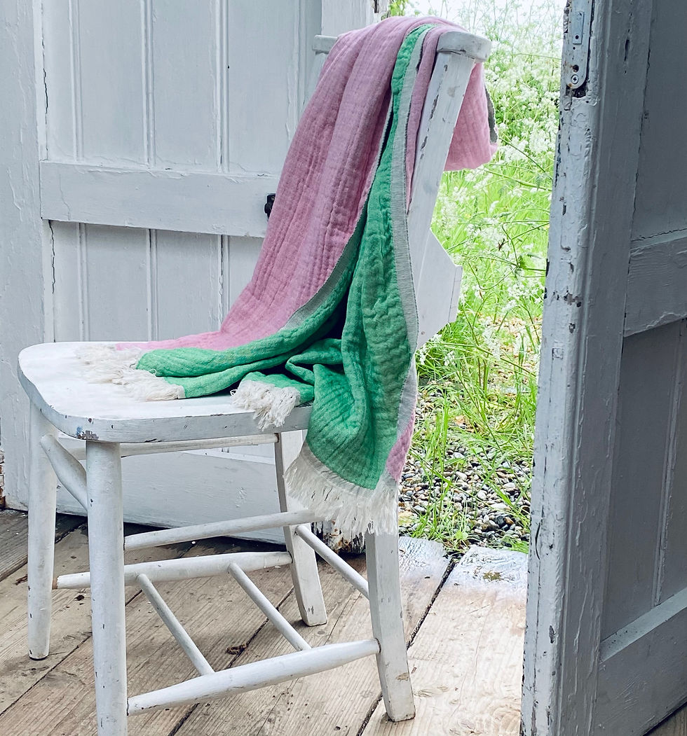 Thumbnail: Samos Hammam Towel, Leaf And Rose