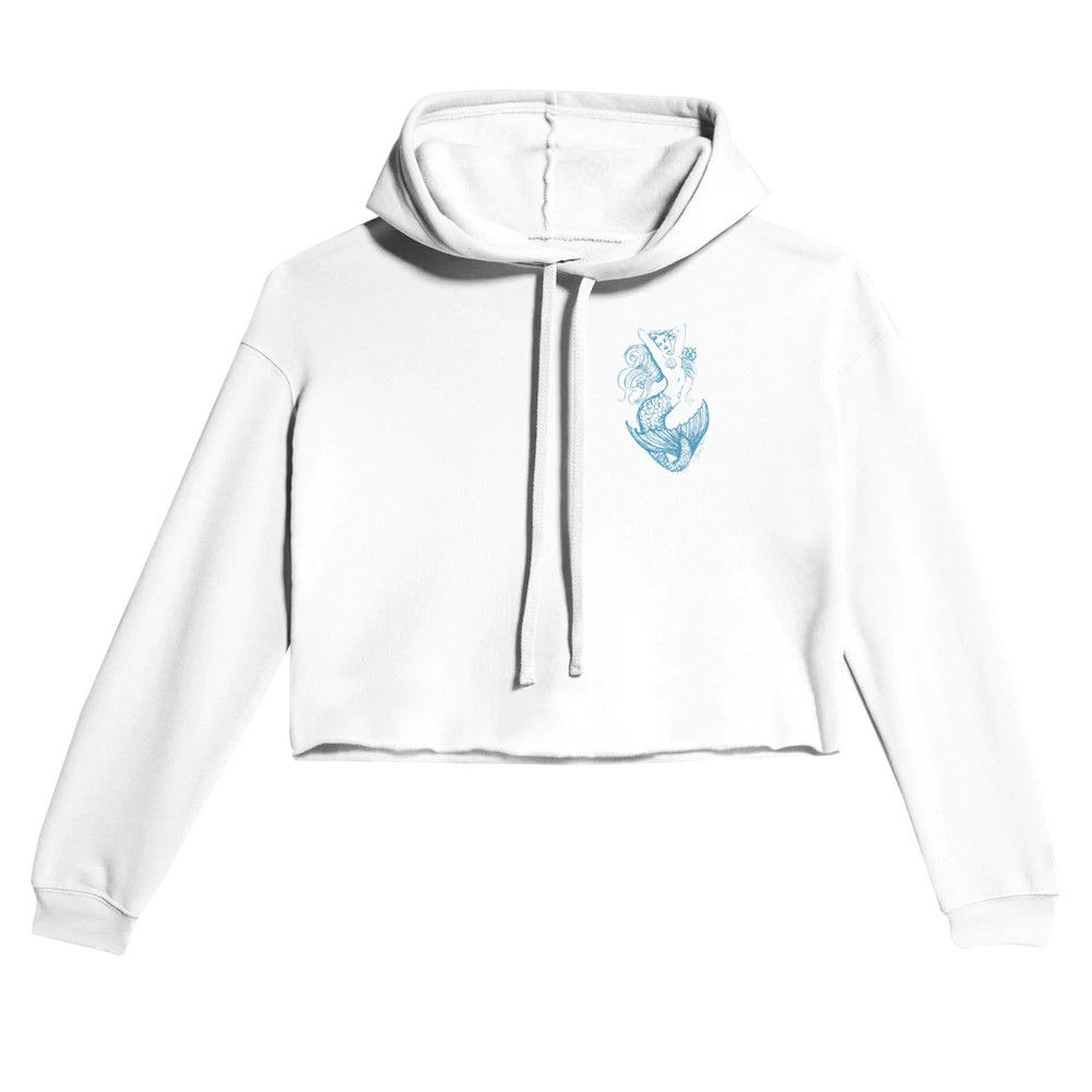 MERMAID Art Cropped Hoodie