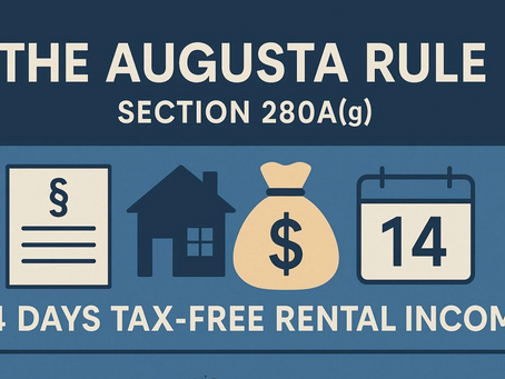 The Augusta Rule: How to Rent Your House to Your Own Business—Tax-Free
