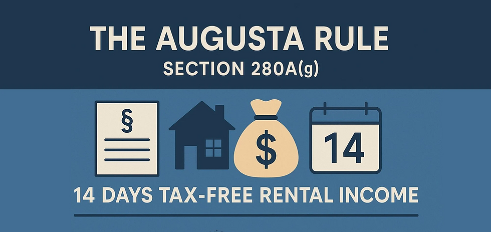 The Augusta Rule: How to Rent Your House to Your Own Business—Tax-Free