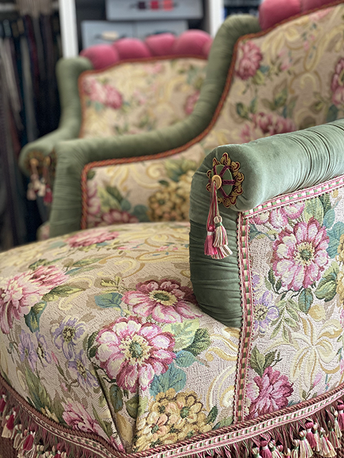 Atelier 28 Restauration fauteuils Napoléon III.