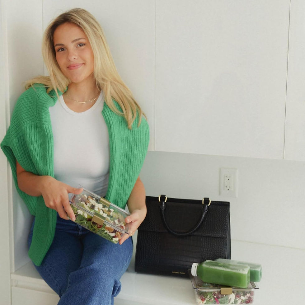 Thumbnail: Modern Picnic | The Luncher | Lunch Bag Purse