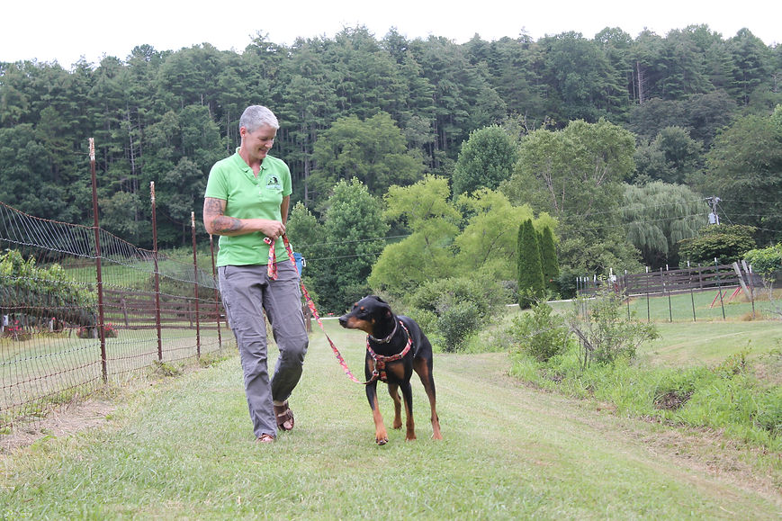 Joyce walking Kiva forward 3.JPG