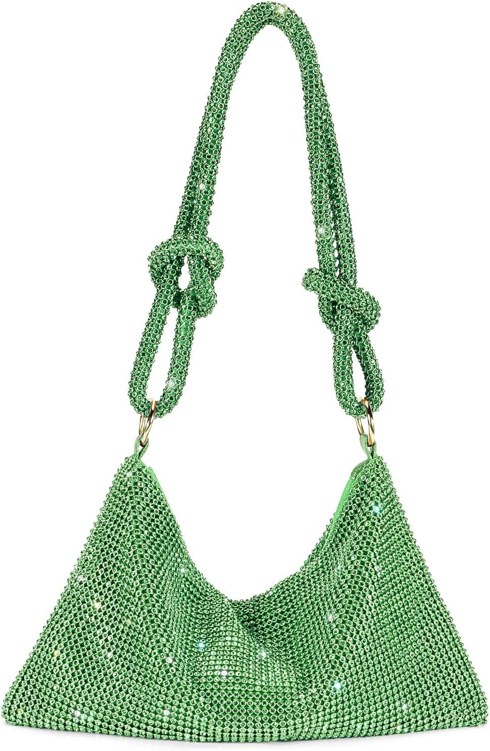 Thumbnail: Rhinestone Bling Hobo Bag